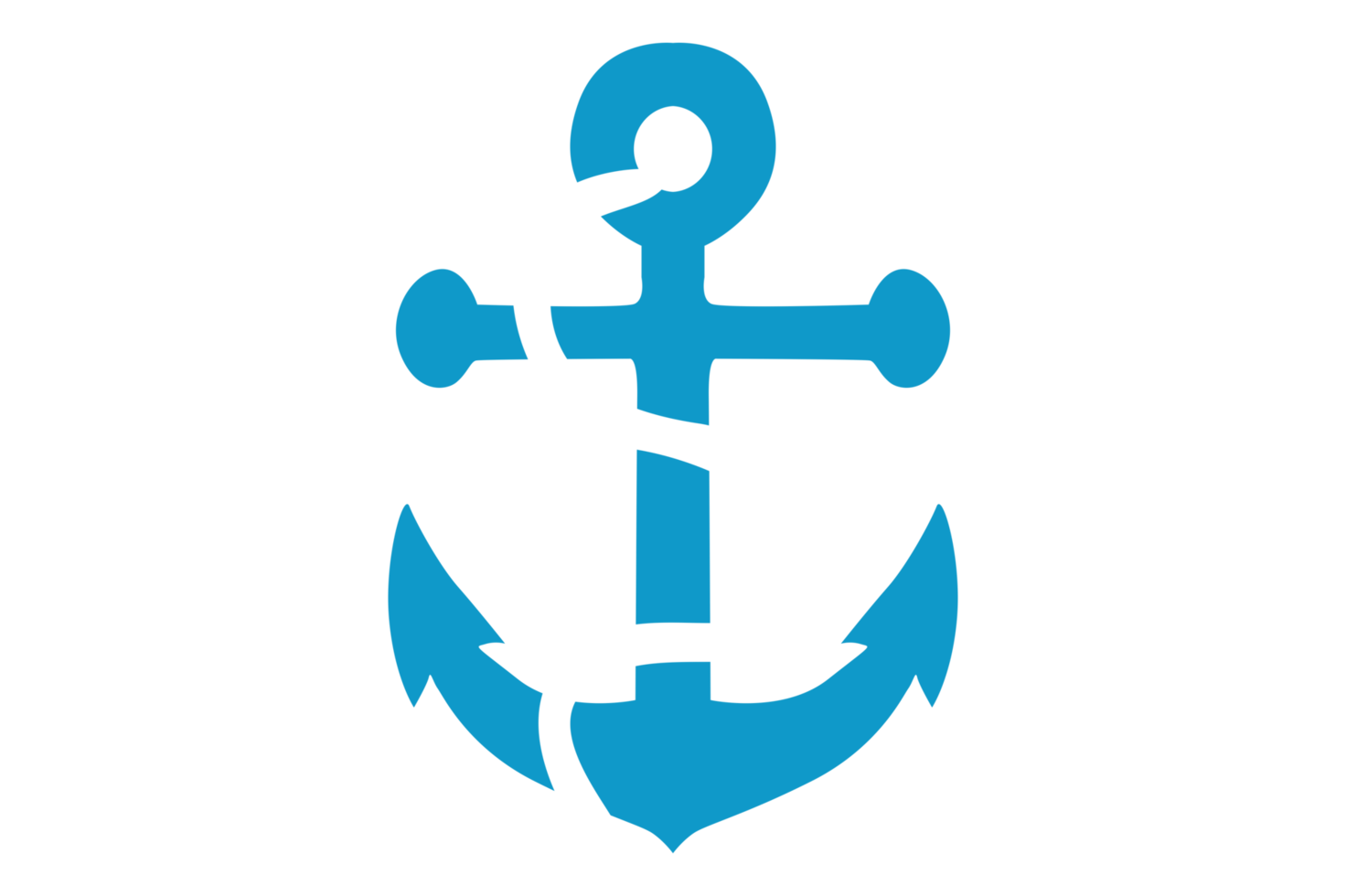 Blue Navy Anchor Logo icon With Transparent Background 24037162 PNG