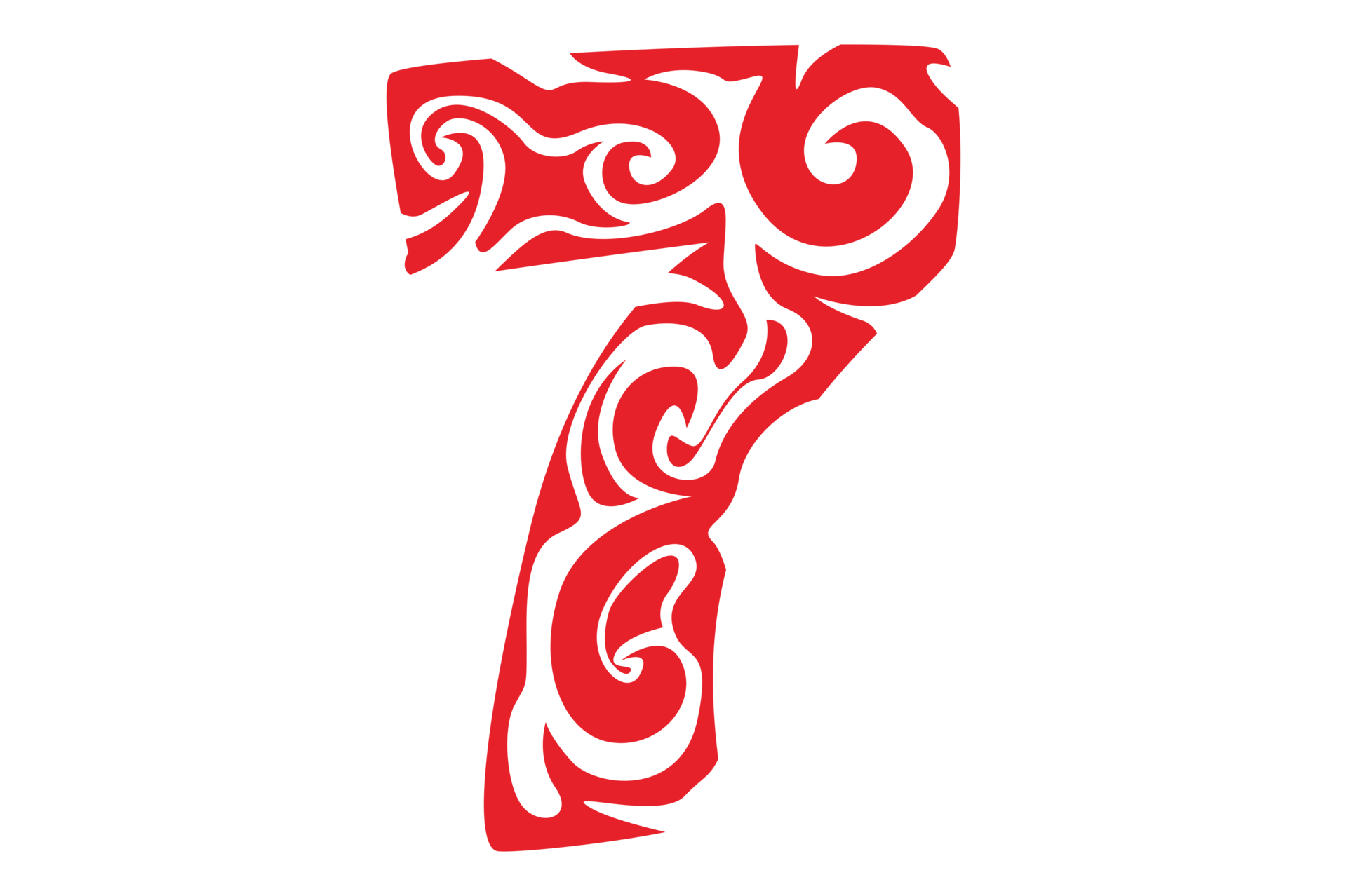 Red 7 Number Ornament On Transparent Background 24037181 Png Red 7 Number Ornament On Transparent Background 24037181 Png