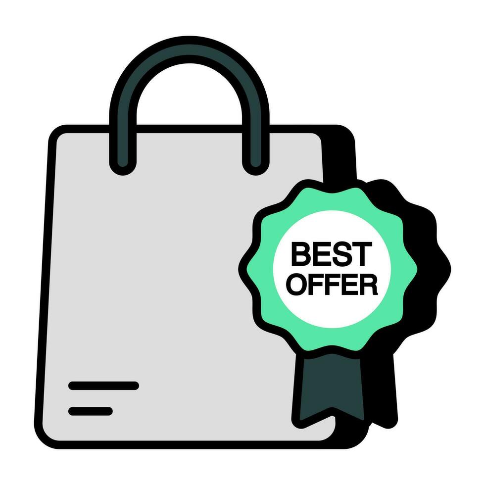 Trendy vector design of shopping discount