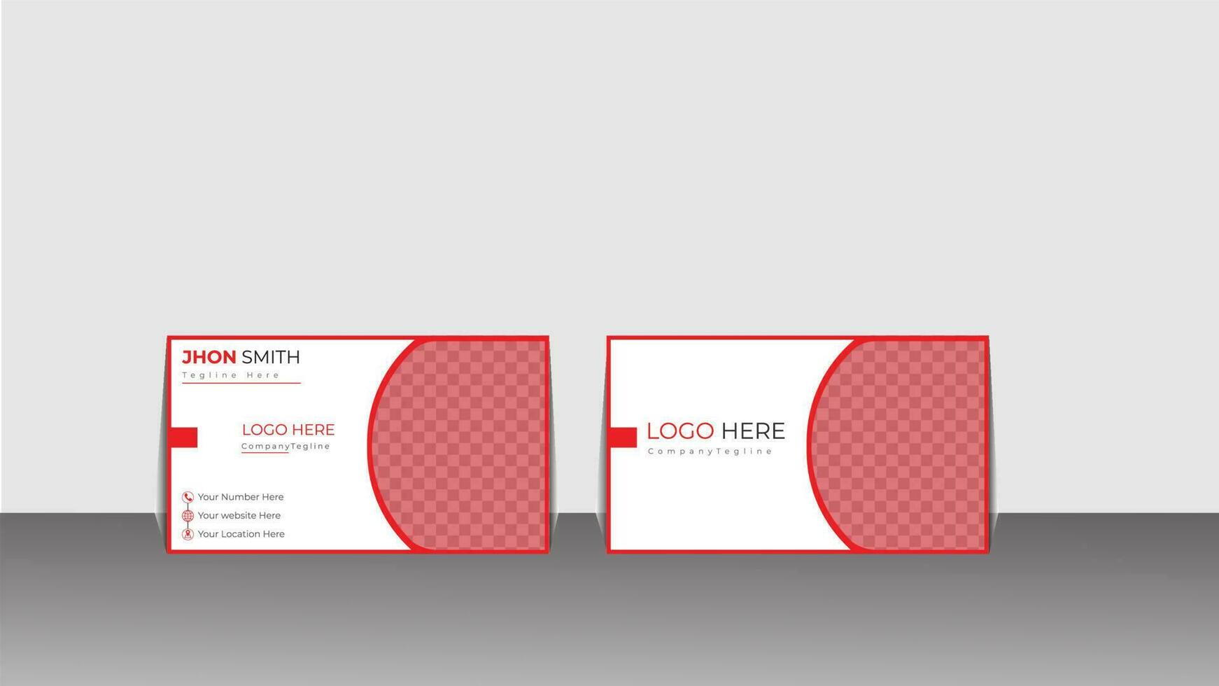 Business card design for a company vector