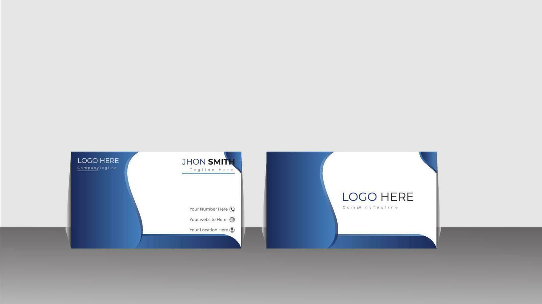 Business card design for a company vector