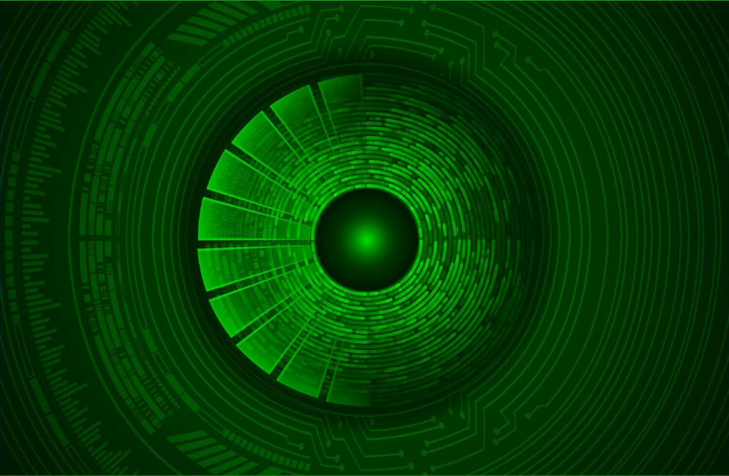 Modern Cybersecurity Eye on Technology Background vector