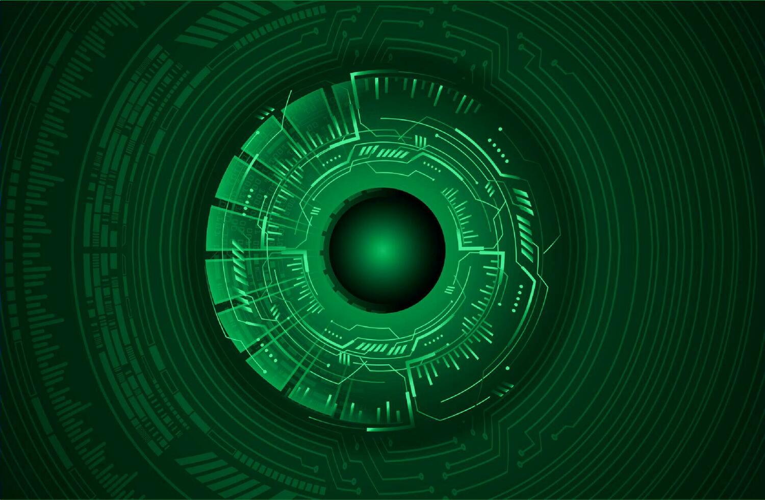 Modern Cybersecurity Eye on Technology Background vector