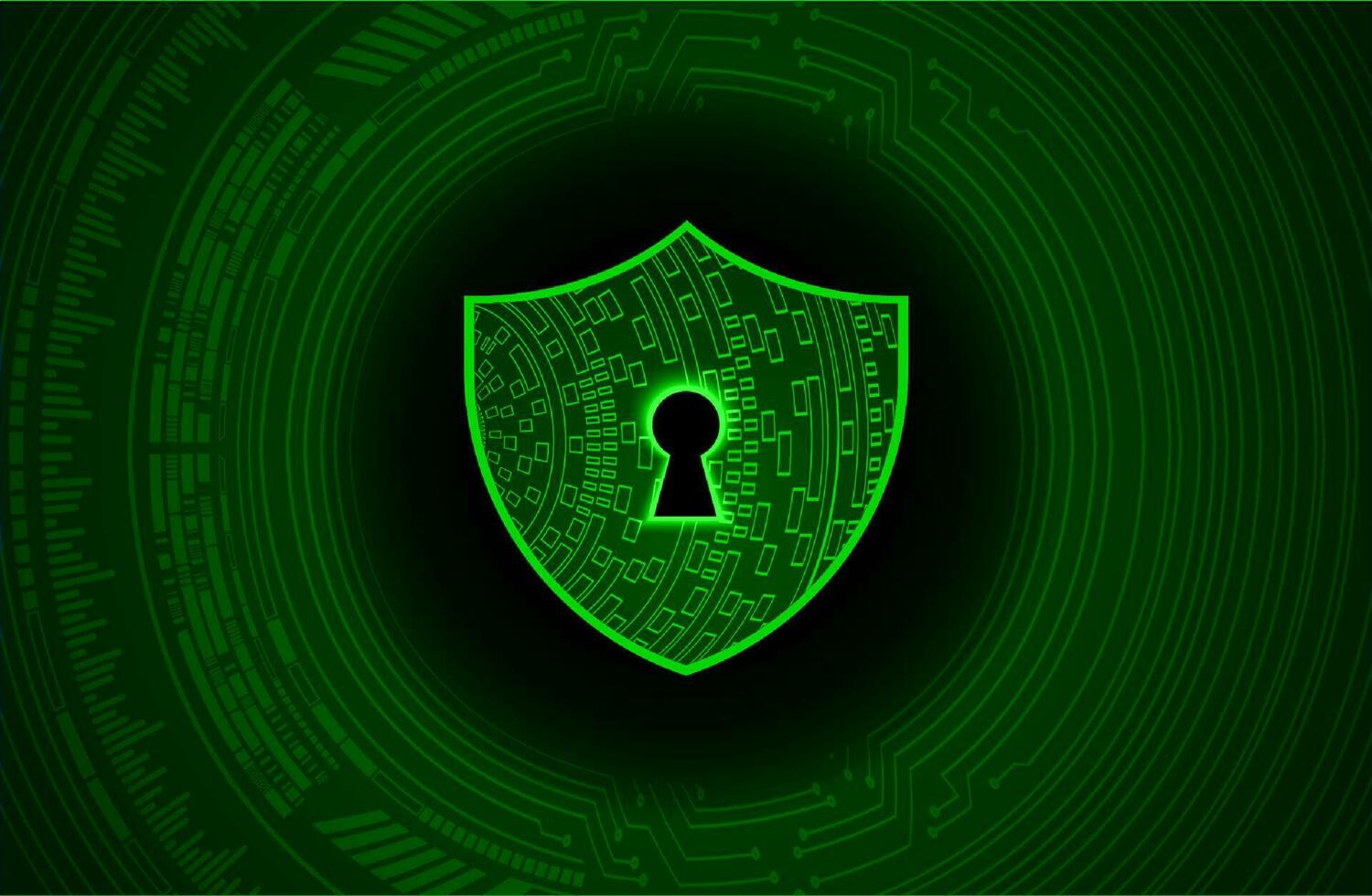 Modern Cybersecurity Technology Background with shield vector