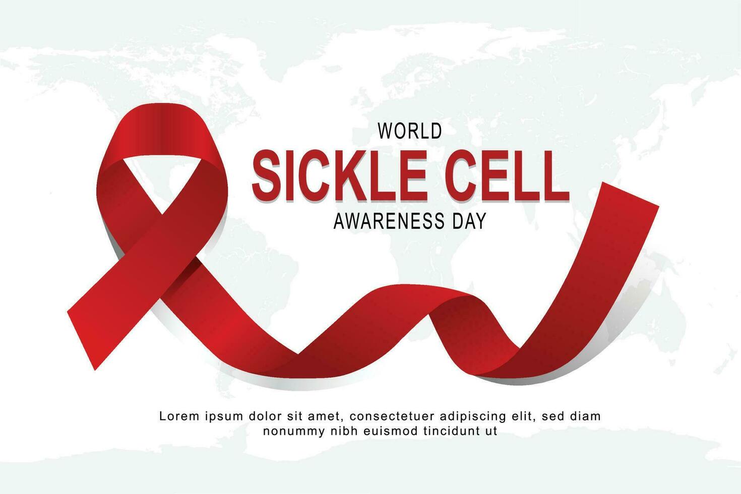 World Sickle Cell Awareness Day background. vector
