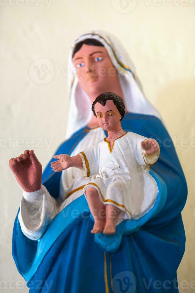 Virgin Mary and baby Jesus Christ photo