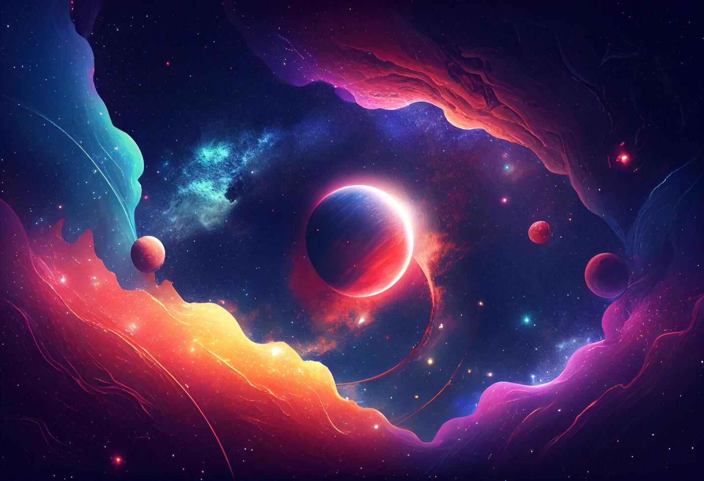 Space galaxy background photo