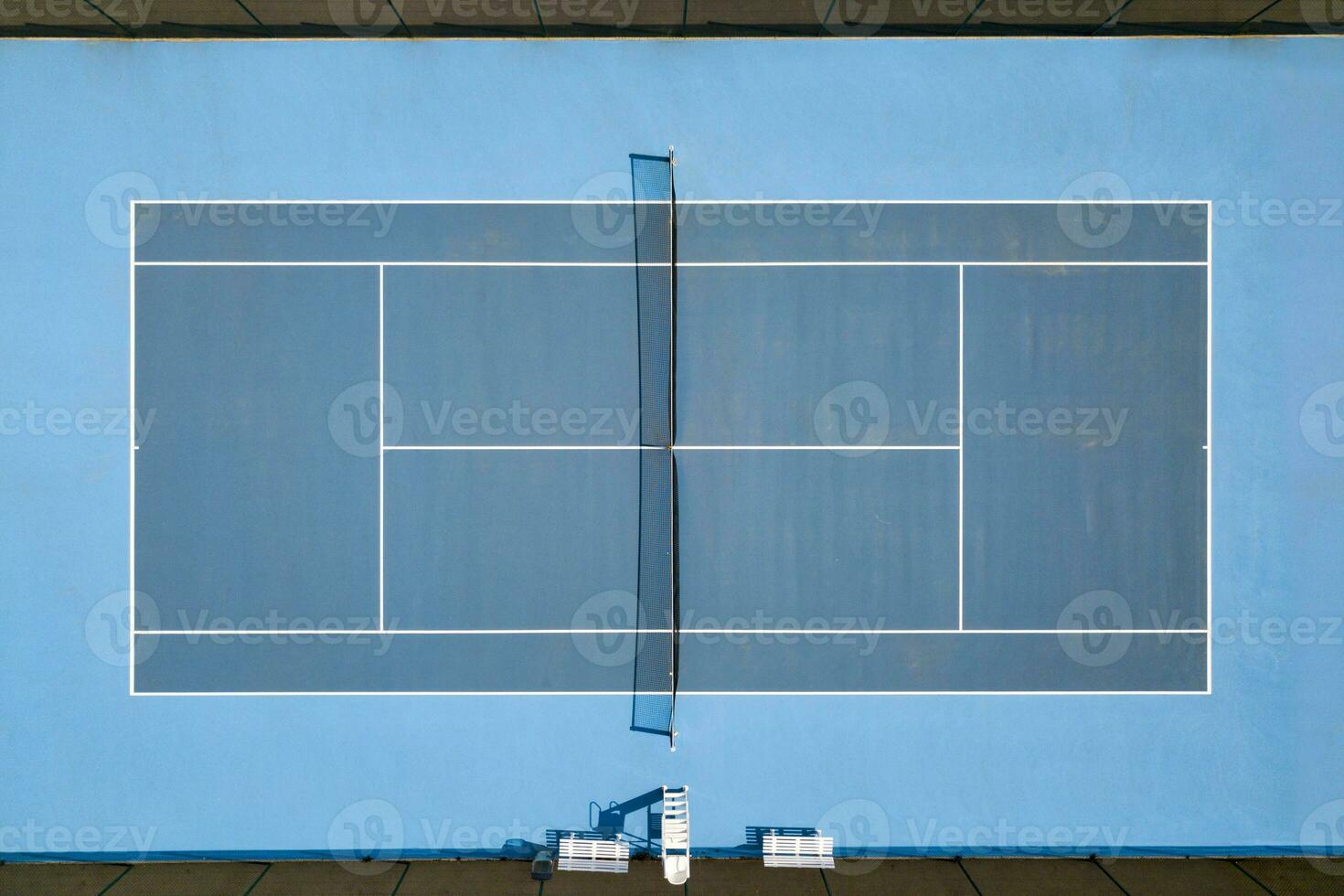 Tennis hardcourt from above photo