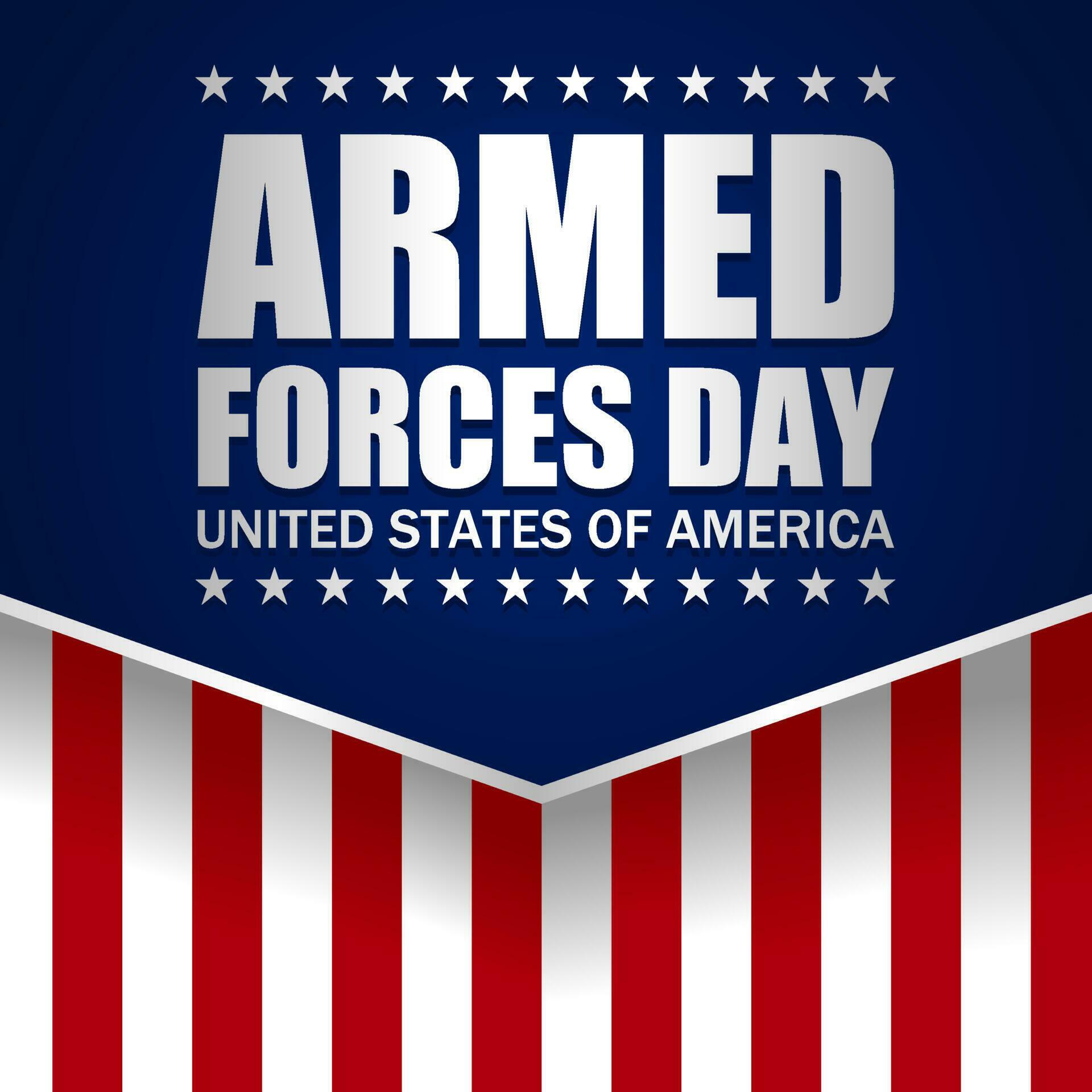 United States armed forces day. Vector illustration. Suitable for ...