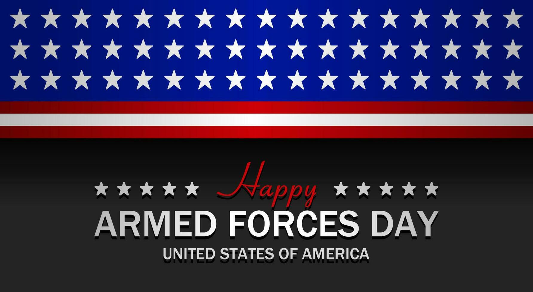 United States armed forces day. Vector illustration. Suitable for Poster, Banners, background and greeting card.