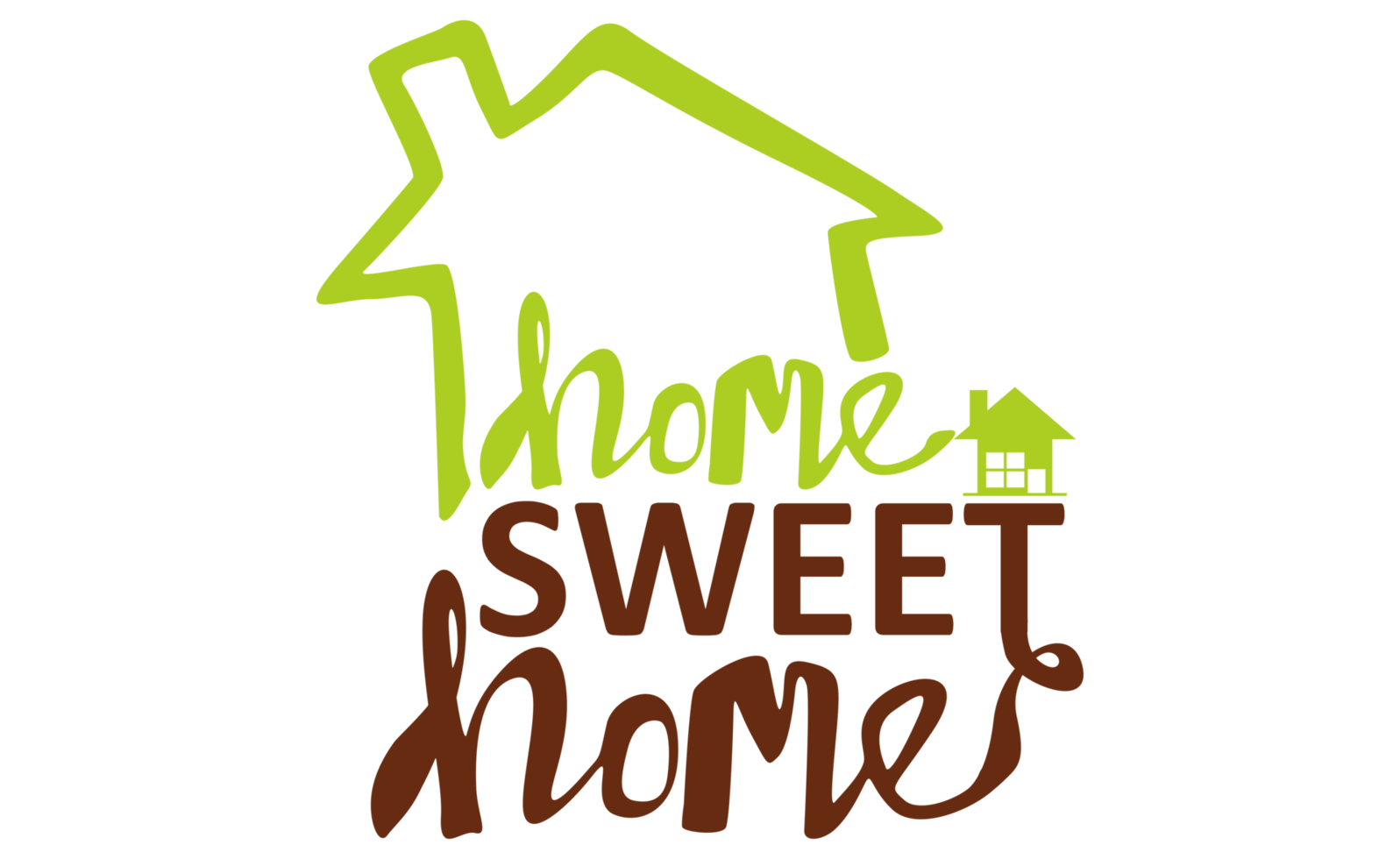 Family Quotes - Home Sweet Home - On Transparent Background png