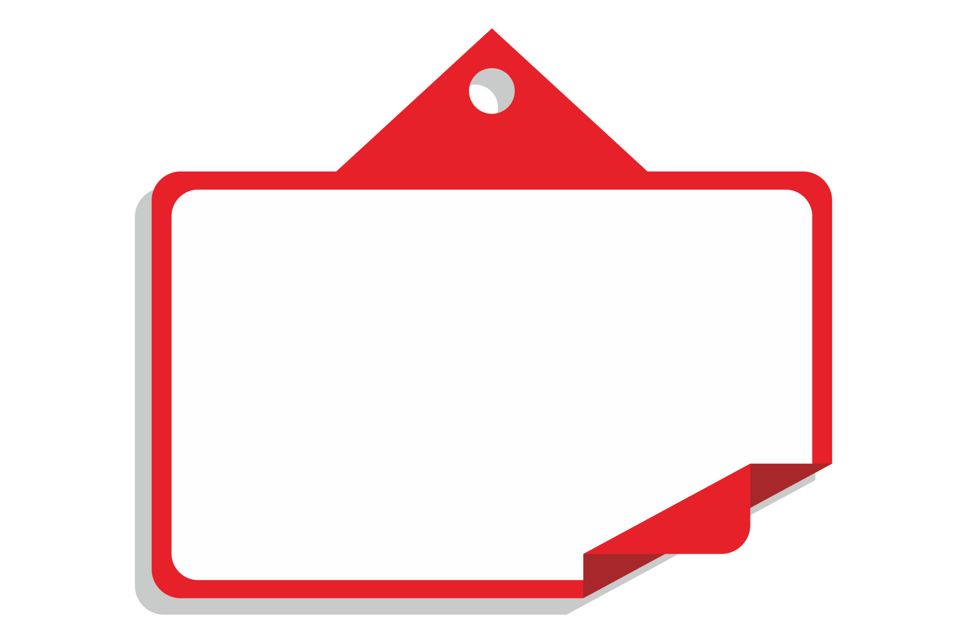 Blank Red Label Tag Sale With Transparent Background 24039341 PNG