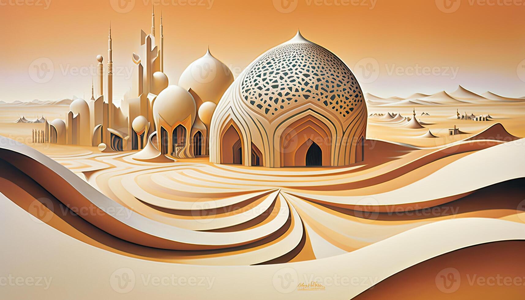 Modern architecture of Saudi Arabia City, . photo
