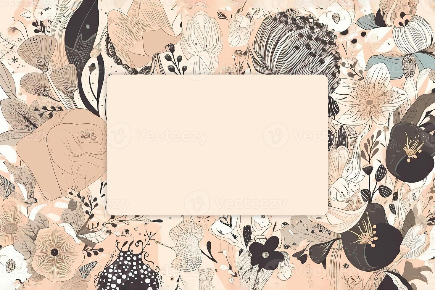 Watercolor floral background. Painting. photo