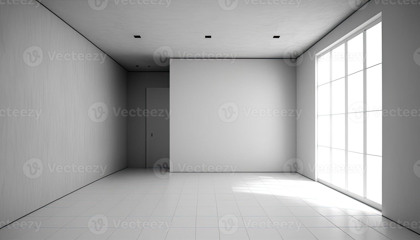 Empty room white stock illustration. Illustration of house - 55663550