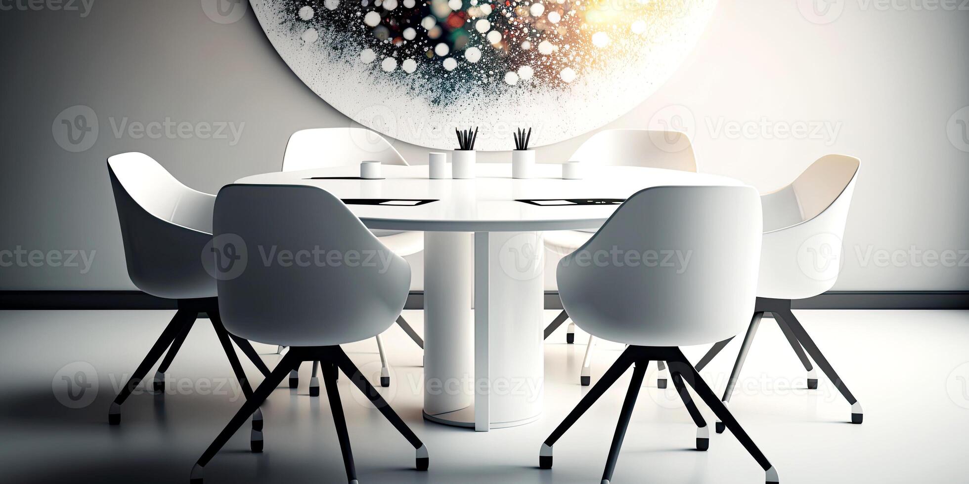 Modern office interior design . Contemporary workspace for creative business. image. photo