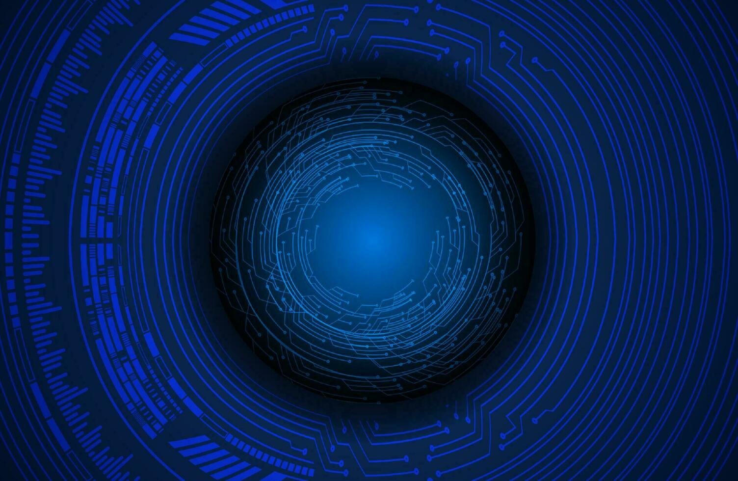 Modern Holographic Globe on Technology Background vector