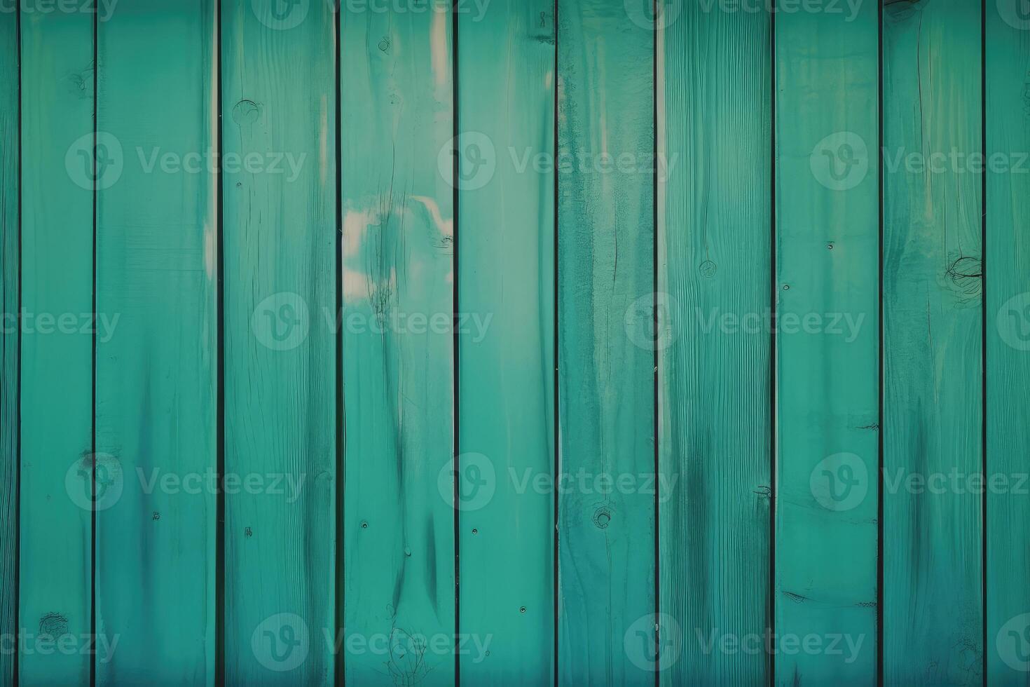 parte superior ver de verde pintado de madera o tablón textura fondo, generativo ai. foto