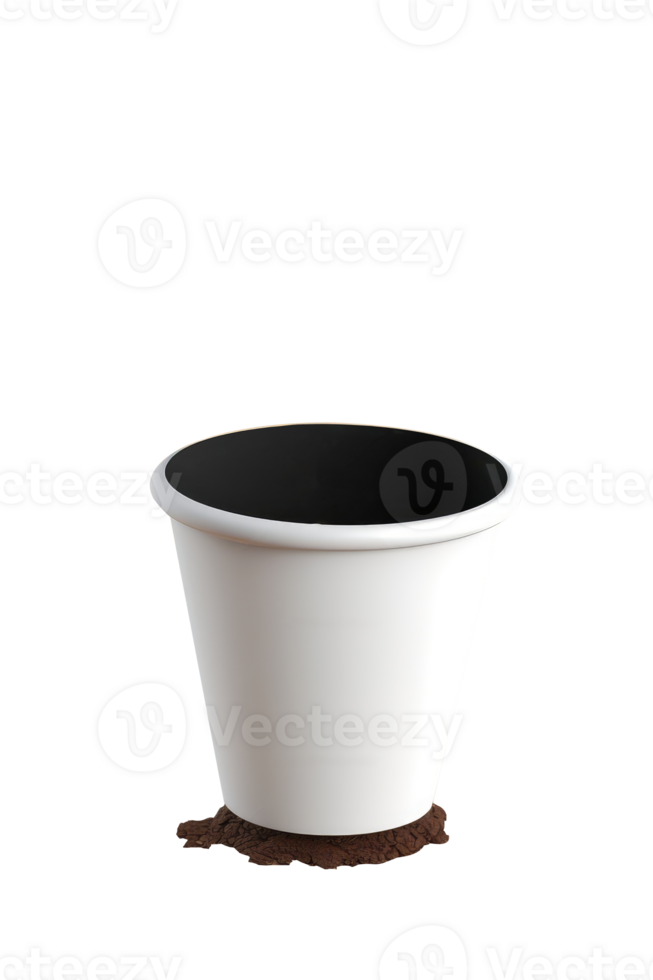 isoliert Milch Schokolade oder Kaffee Papier Tasse auf transparent Hintergrund. png