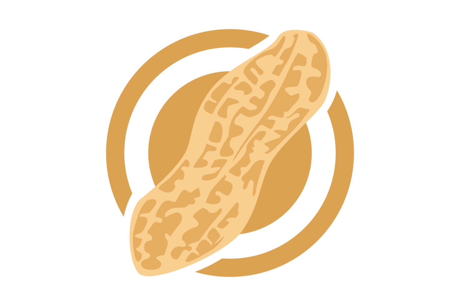 Peanut Logo Icon On Transparent Background png
