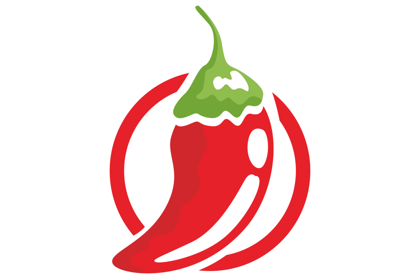 rojo chile logo icono en transparente antecedentes png