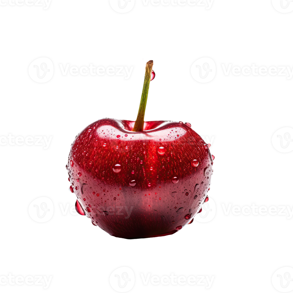 Juicy Red Apple with Droplets of Water, Perfect for A Healthy Snack . png