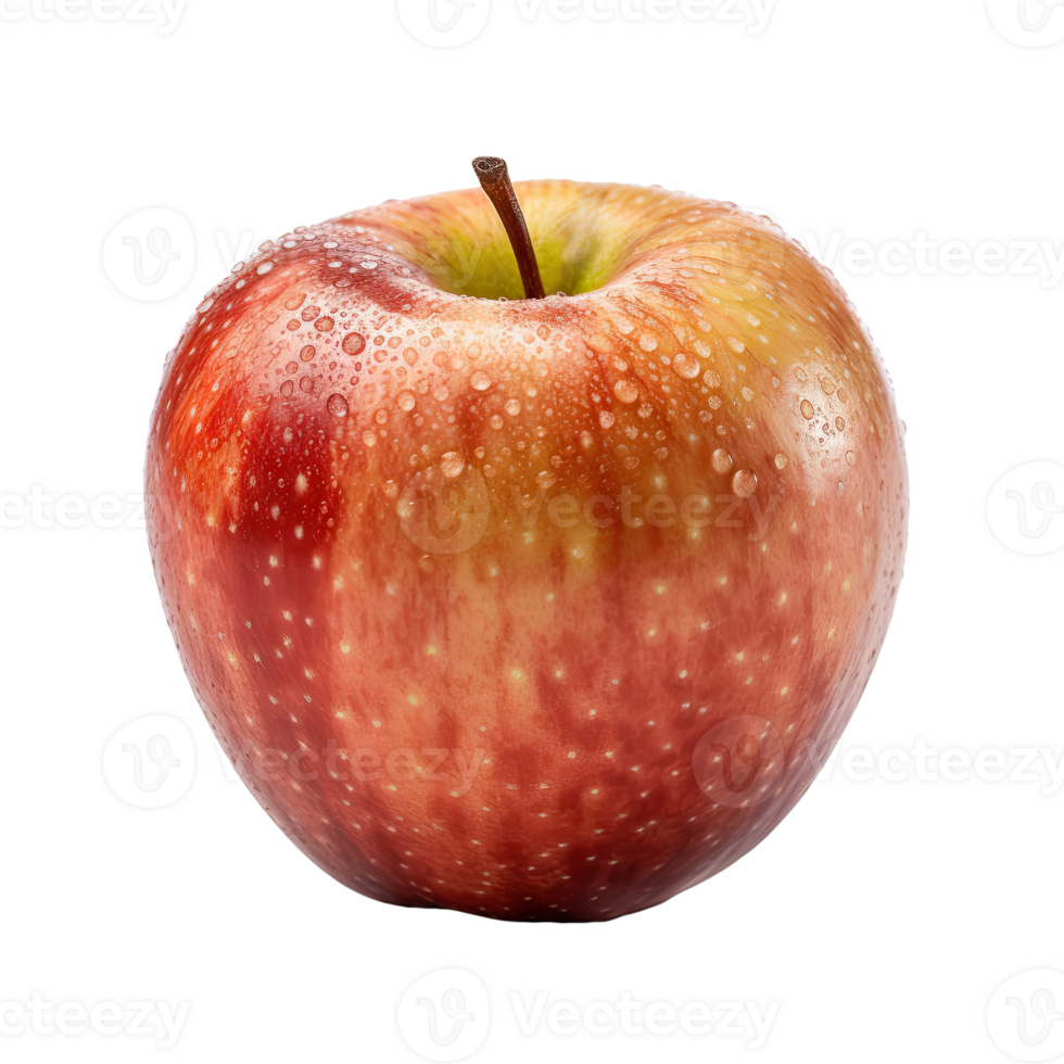 Realistic Ripe Apple with Droplets of Water, Perfect for A Healthy Snack . png