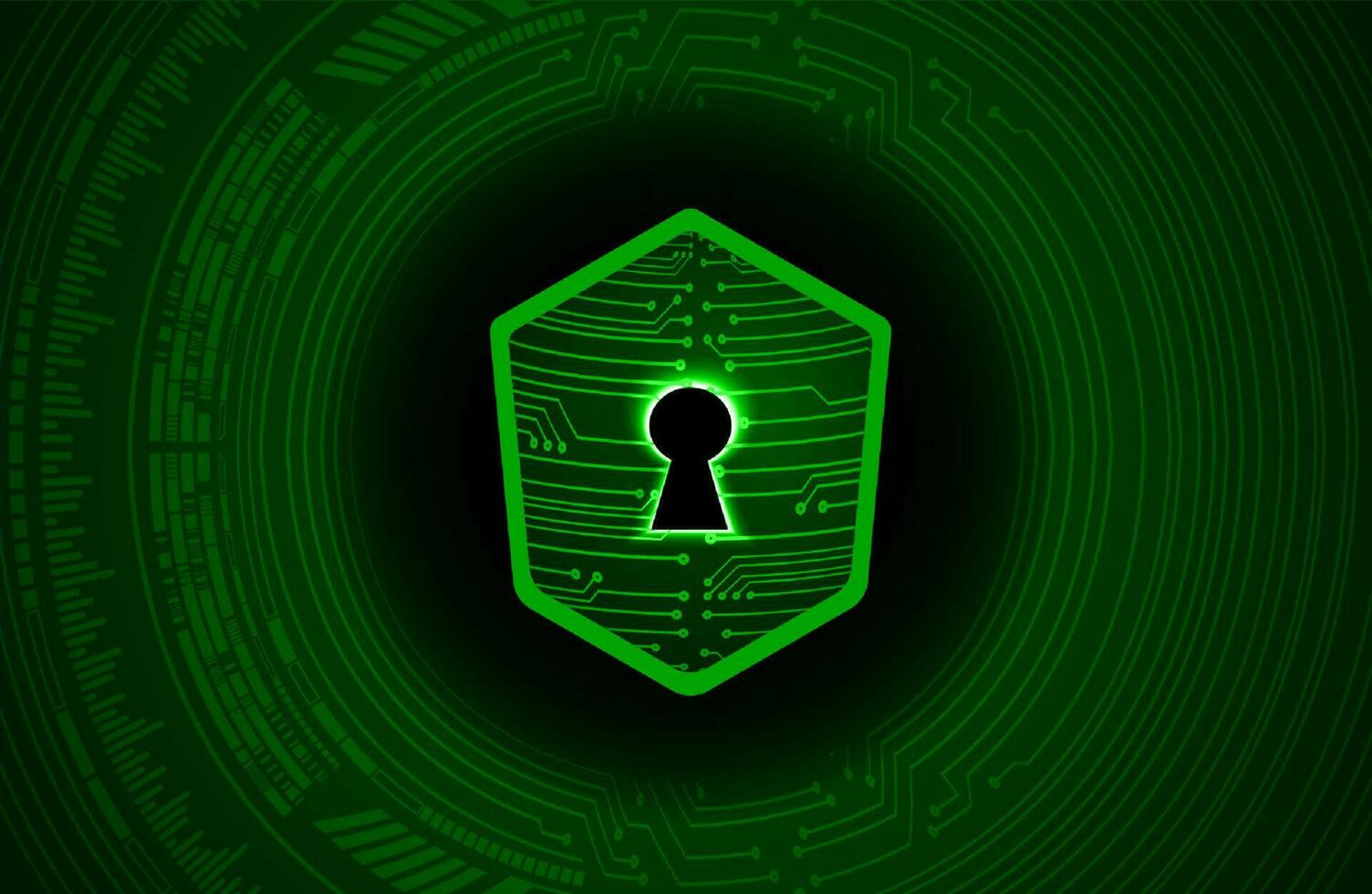 Modern Cybersecurity Technology Background with shield vector