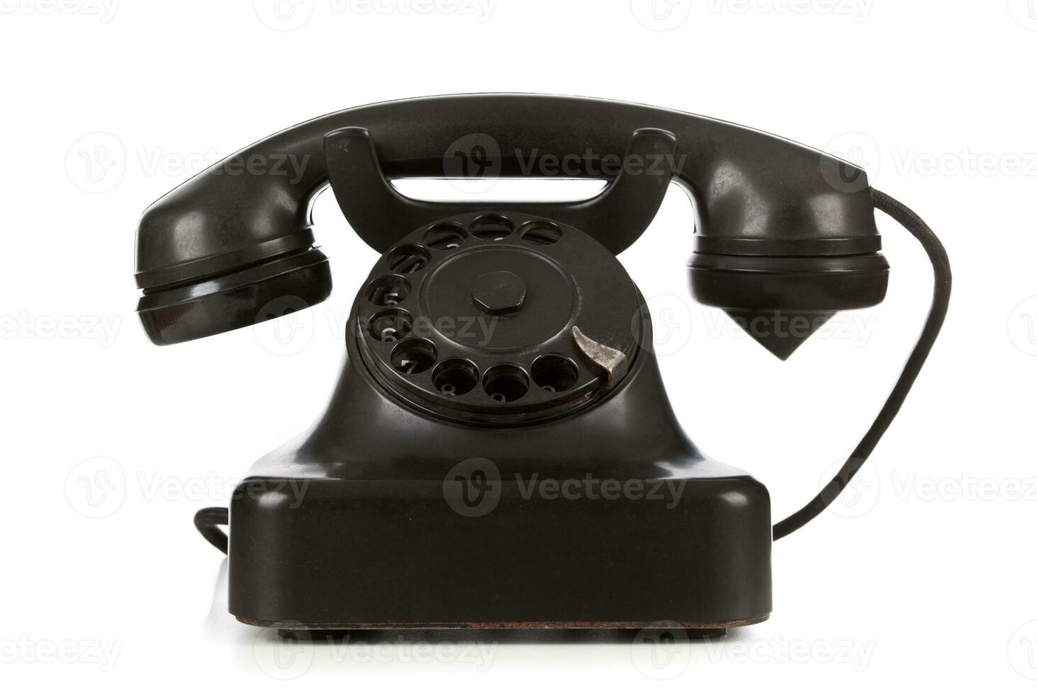 Old retro bakelite telephone photo