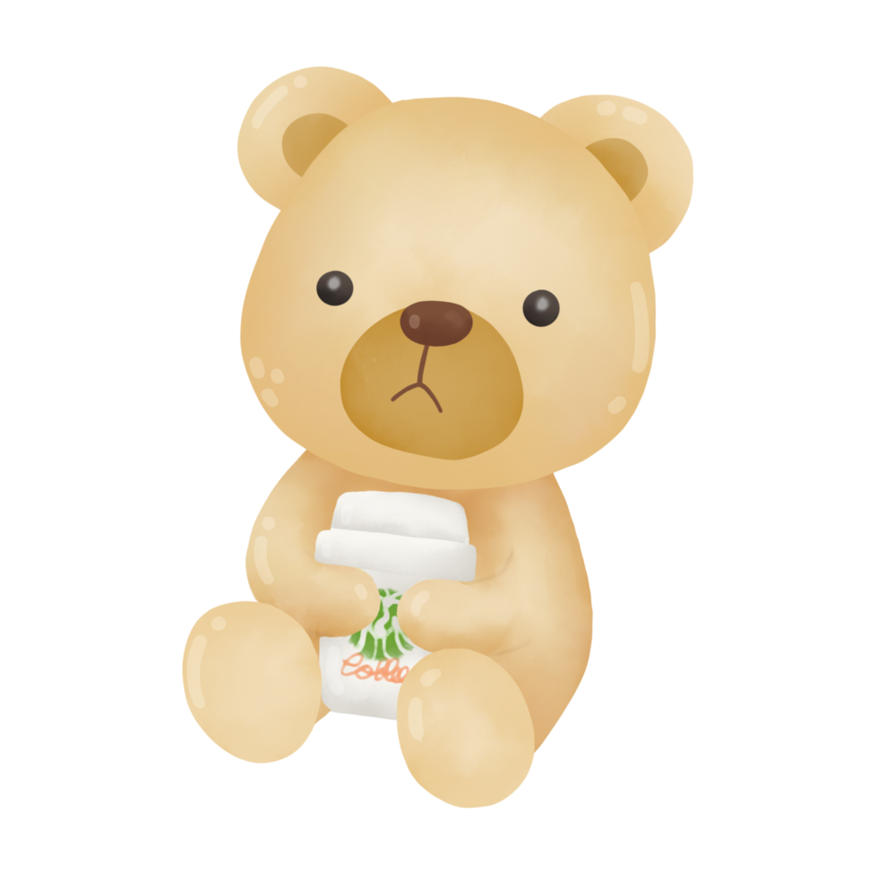 coffee bear jug png