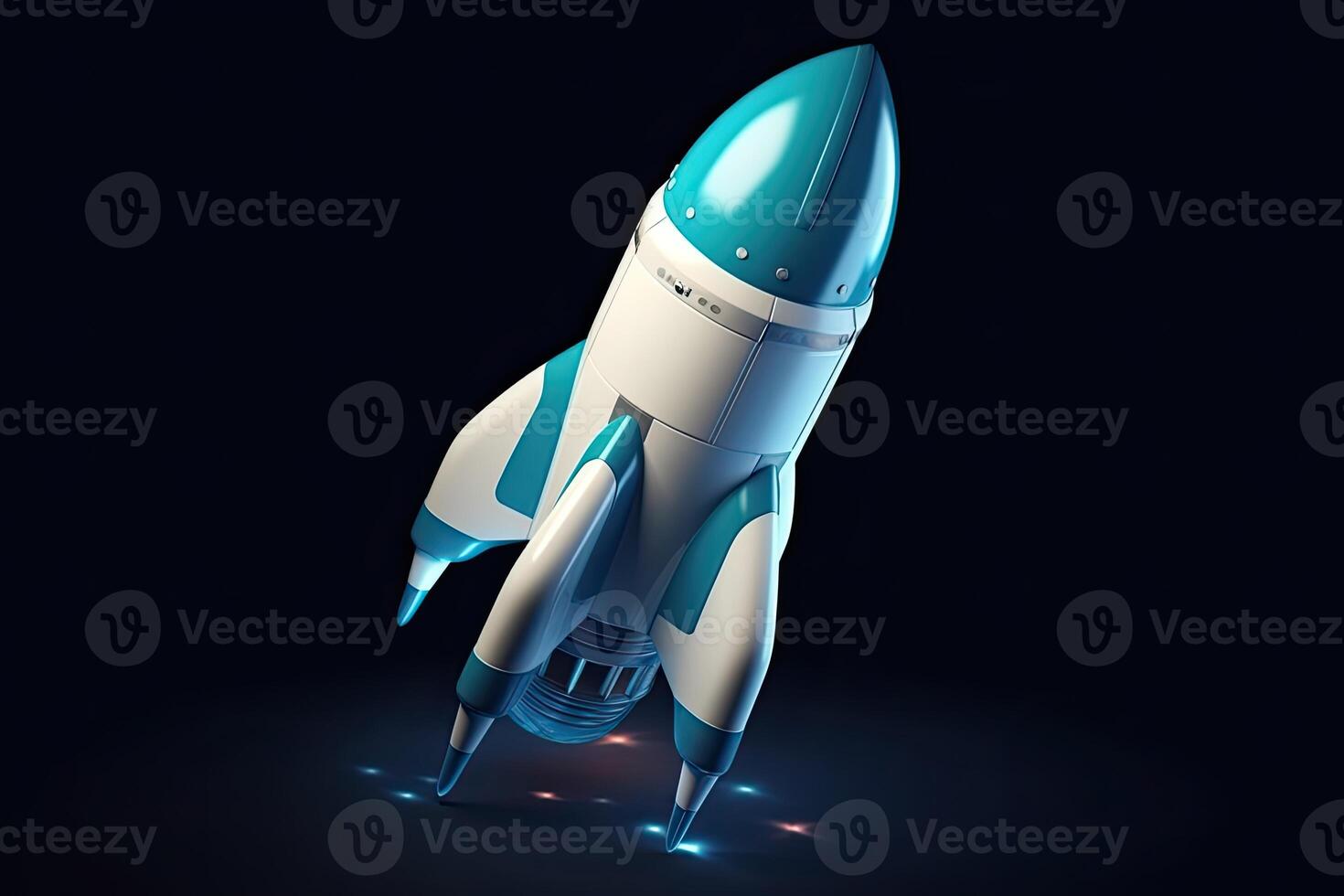 Rocket launching aesthetic photo