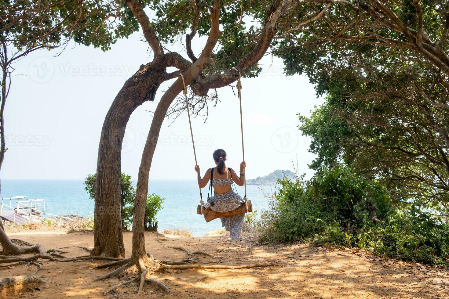 ao pakarang, además conocido como ao Karang playa es situado en el lejos sur propina de koh samed Tailandia foto