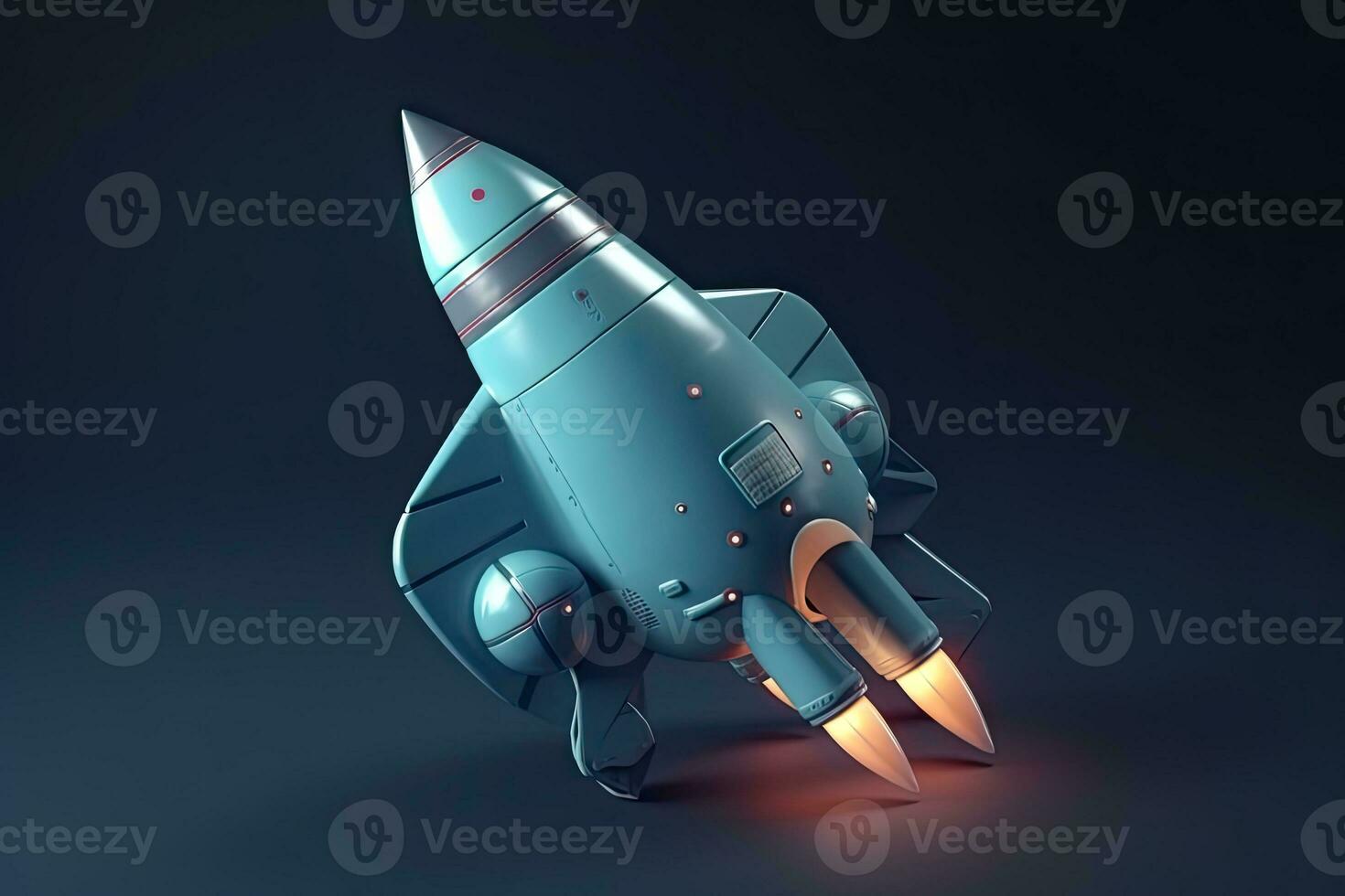 AI Generated Rocket launching photo