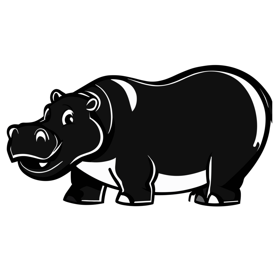 Hippopotamus icon clipart transparent background png