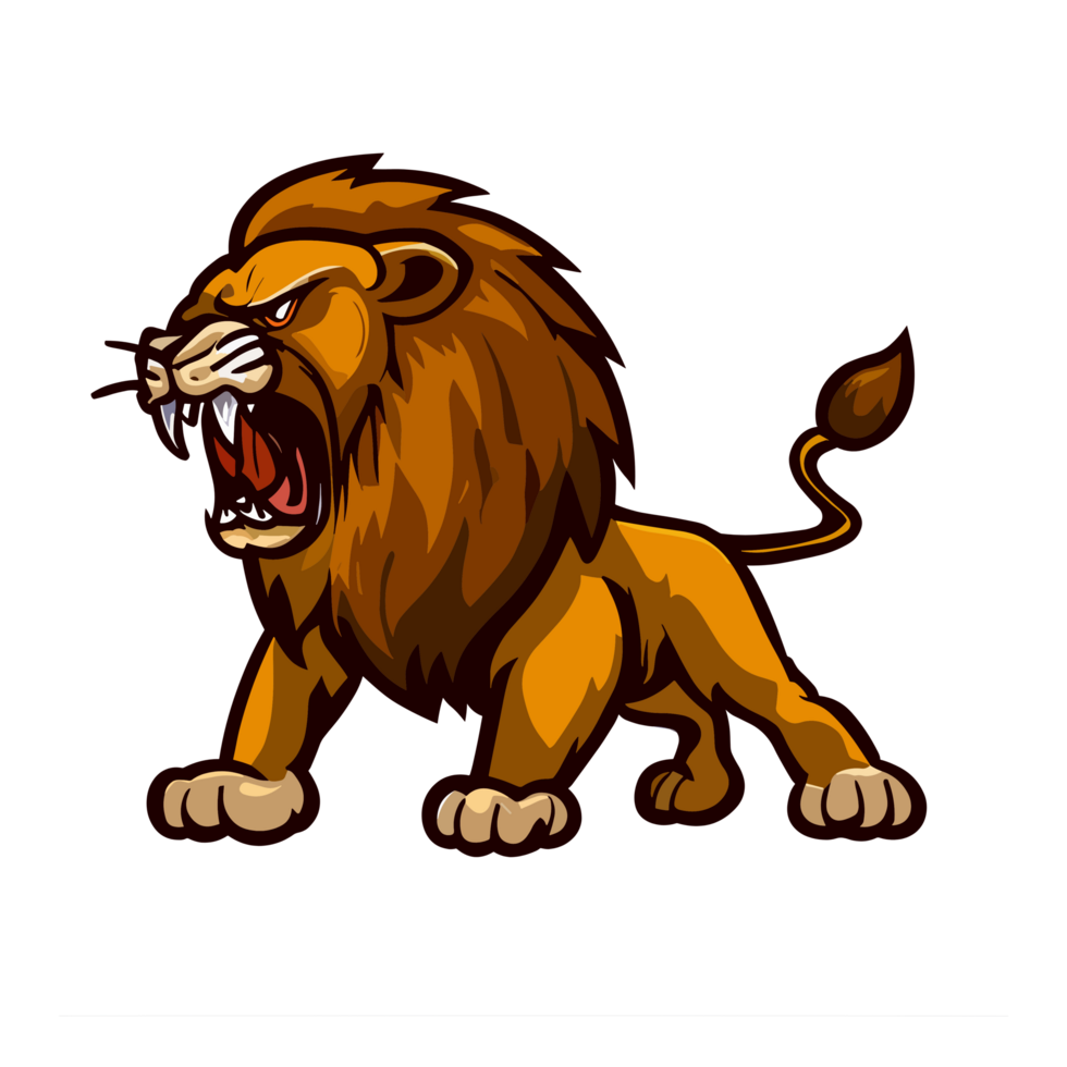 Lion icon clipart transparent background png