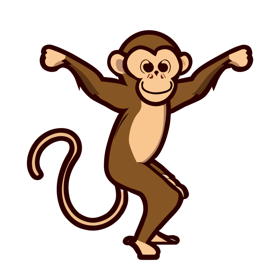 Monkey clipart transparent background png