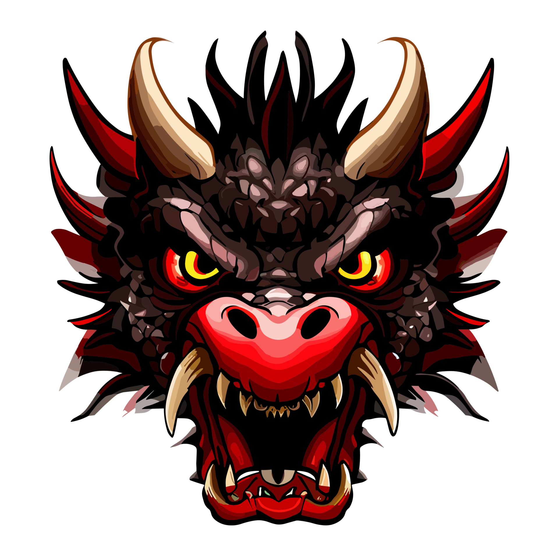 Dragon face Clipart transparent background 24043945 PNG