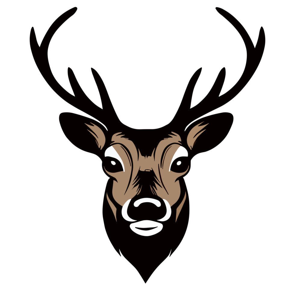 cerf visage clipart transparent Contexte png