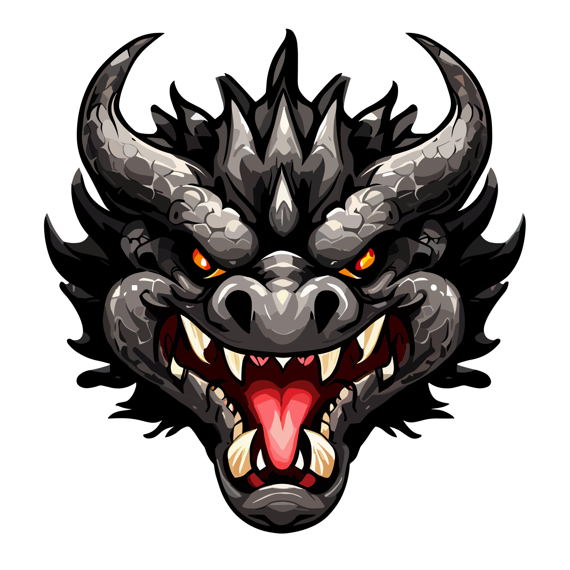 Dragon face Clipart transparent background 24043965 PNG