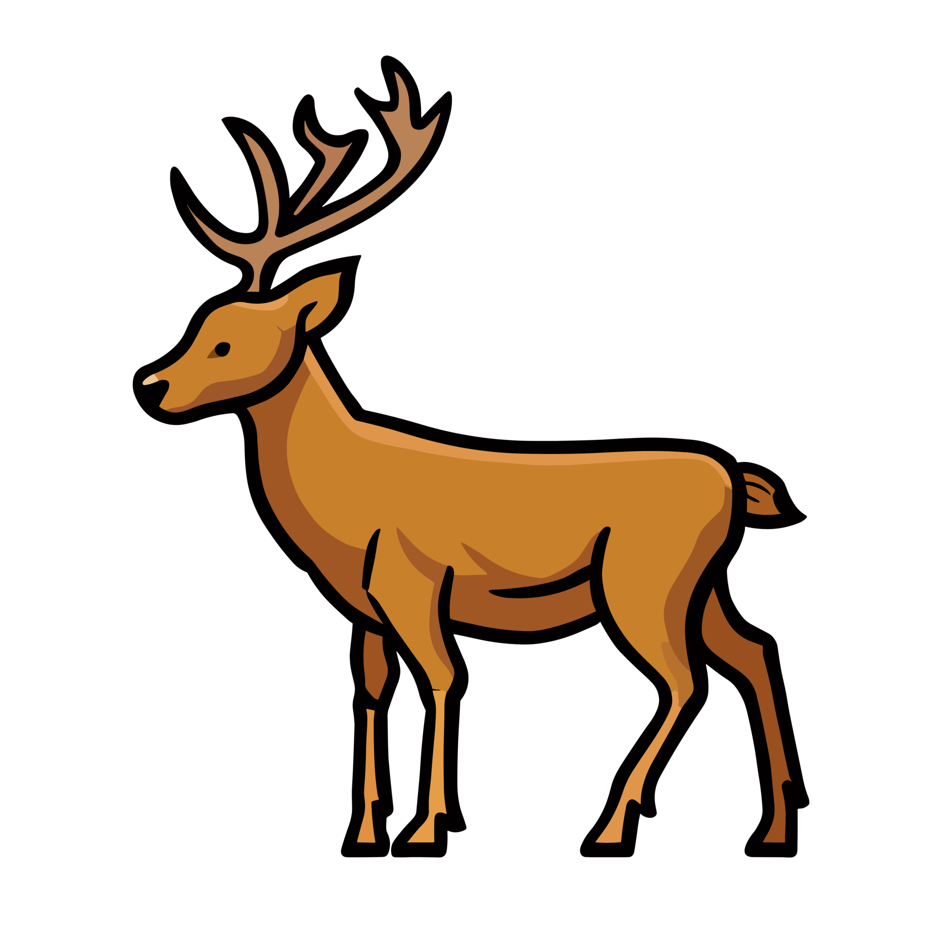 Hirsch Symbol Clip Art transparent Hintergrund 24044180 PNG