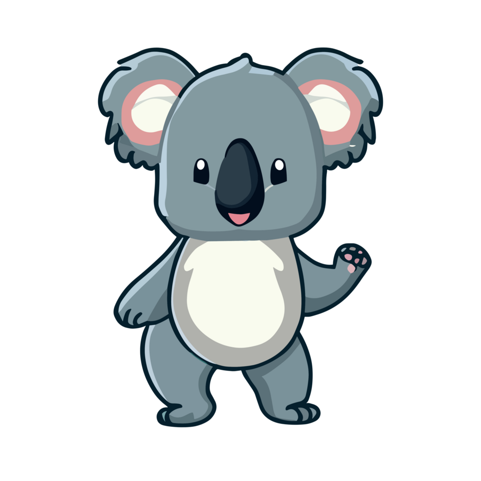 Koala hi icon clipart transparent background png