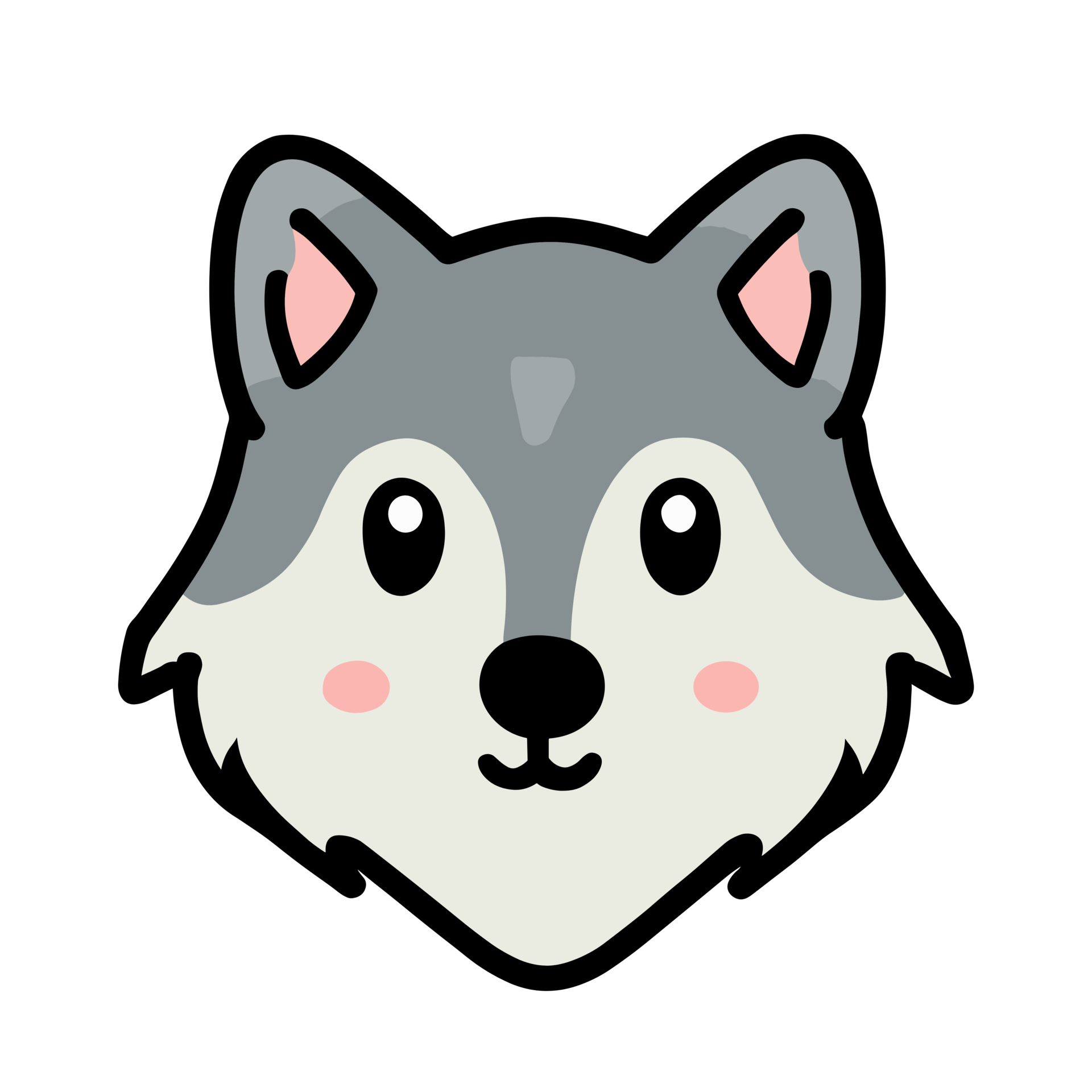 Cute Wolf icon clipart transparent background 24044219 PNG