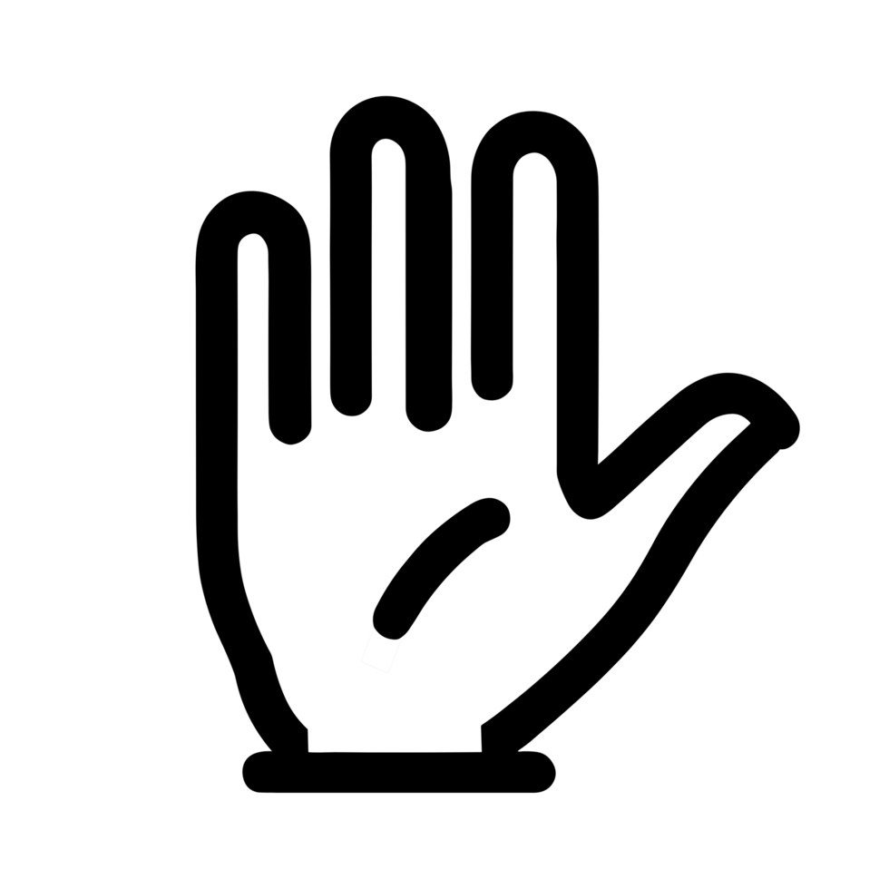 Hand icon clipart transparent background png