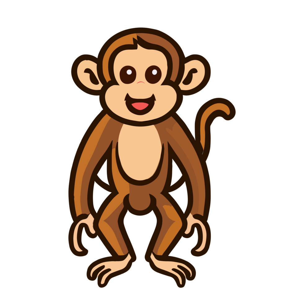 Monkey clipart transparent background png