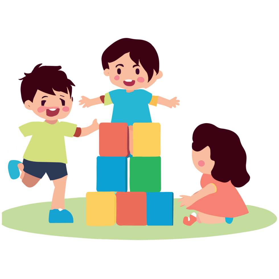 Kids playing clipart transparent background png