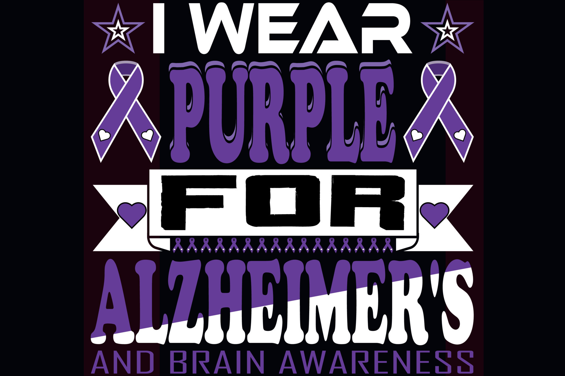 I Wear Purple For Alzheimer s And Brain Awareness 24044450 Vector Art i-wear-purple-for-alzheimer-s-and-brain-awareness-24044450-vector-art