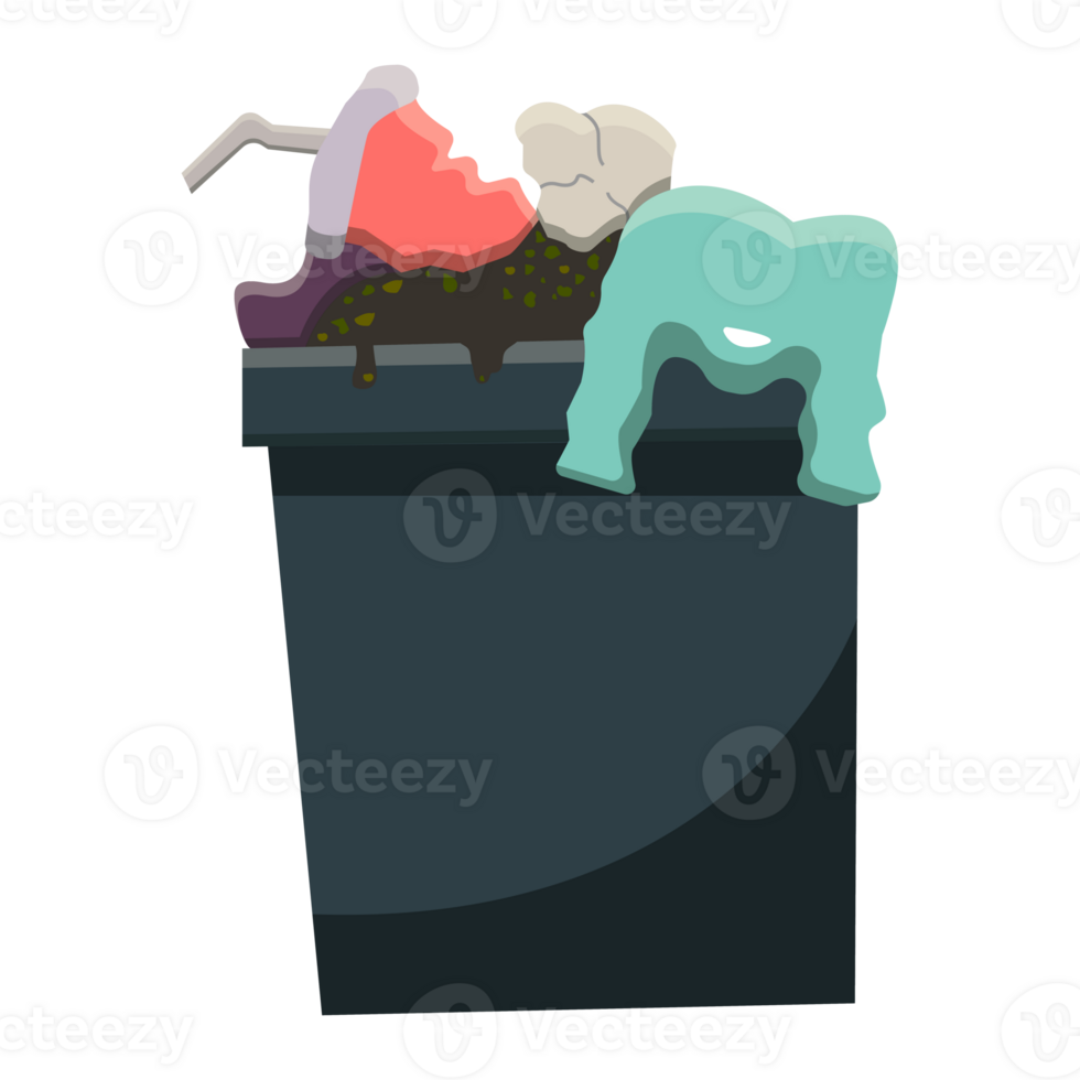 rotting garbage containers do not make nature suffer, dispose of garbage in its place png