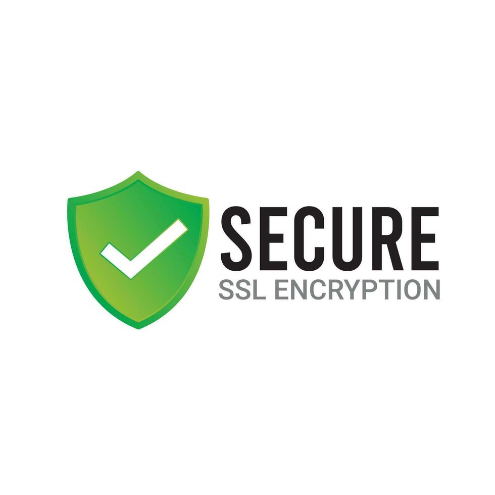 Secure Ssl Encryption Logo, Secure Connection Icon Vector Illustration, Ssl Certificate Icon, Secure SSL Encryption Vector Illustration. Logo design