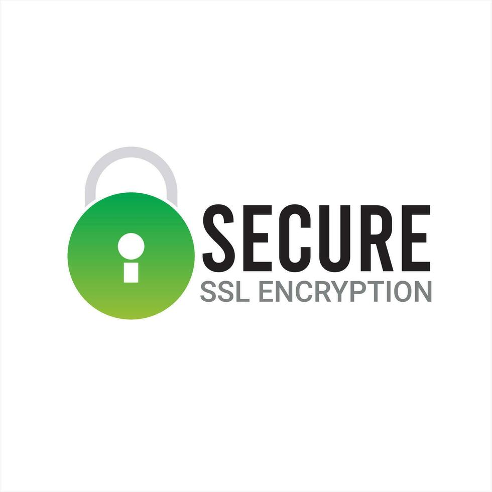 Secure Ssl Encryption Logo, Secure Connection Icon Vector Illustration, Ssl Certificate Icon, Secure SSL Encryption Vector Illustration. Logo design