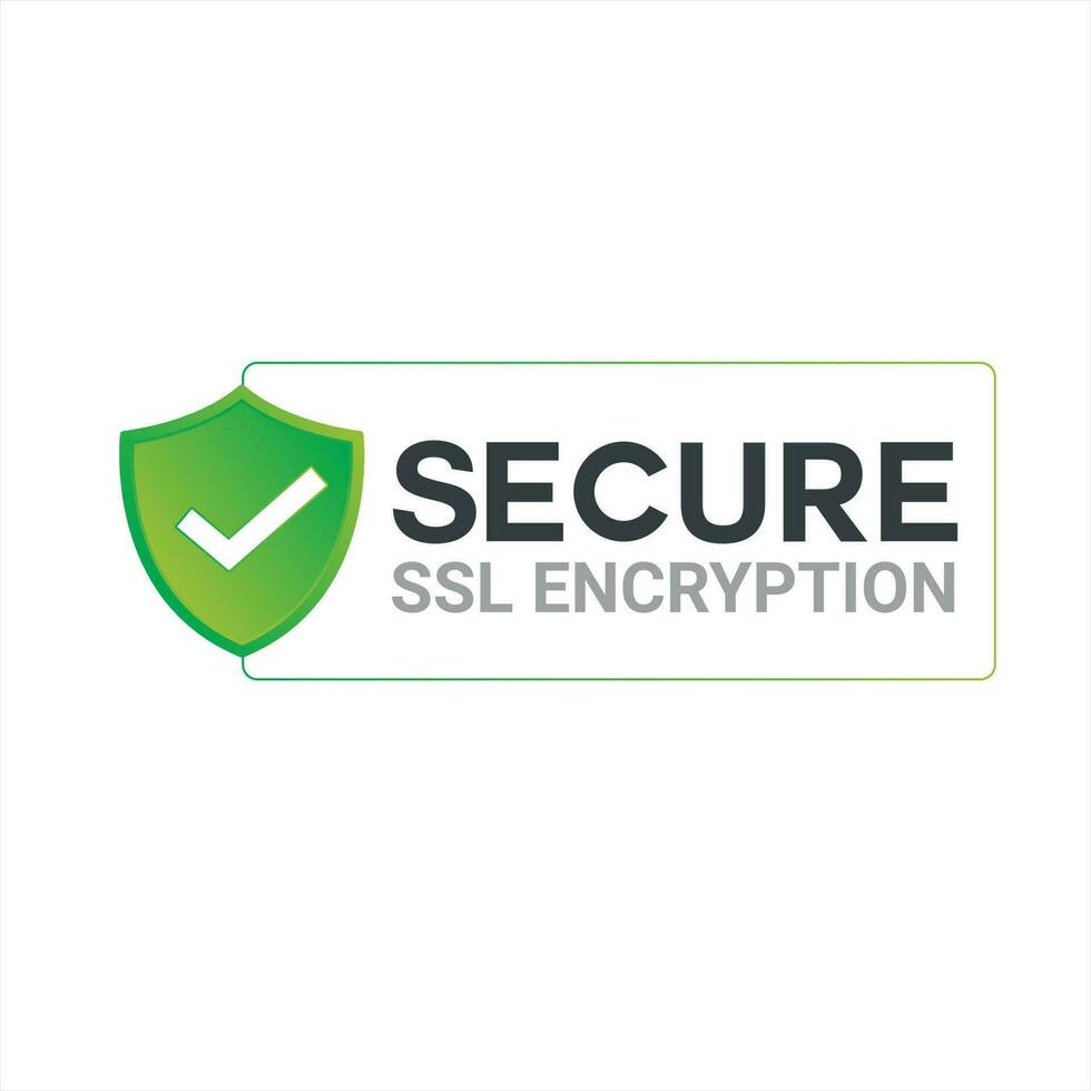 Secure Ssl Encryption Logo, Secure Connection Icon Vector Illustration, Ssl Certificate Icon, Secure SSL Encryption Vector Illustration. Logo design